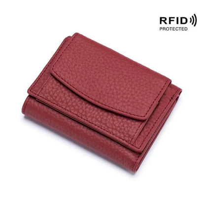 Slim Genuine Leather RFID Wallet Case
