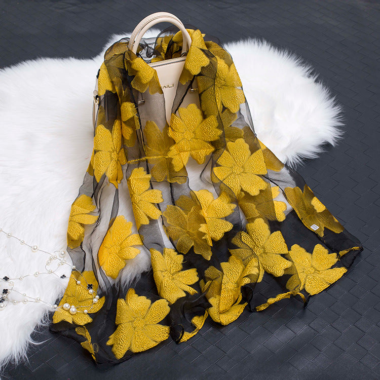 Beautiful Soft Floral Scarf