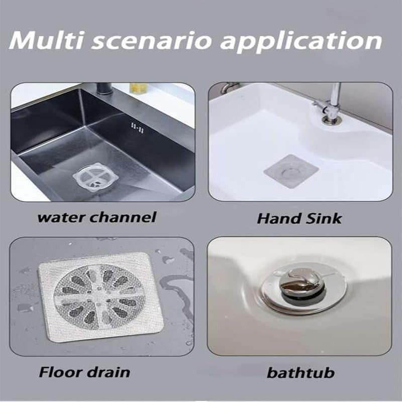 Simple Drain Hair Catcher & Insect Guard Stickers