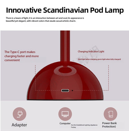 Space Saving Bedside Lamp