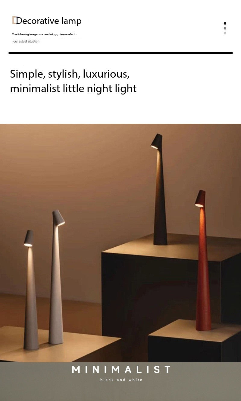 Compact Portable Charging Nightstand Lamp