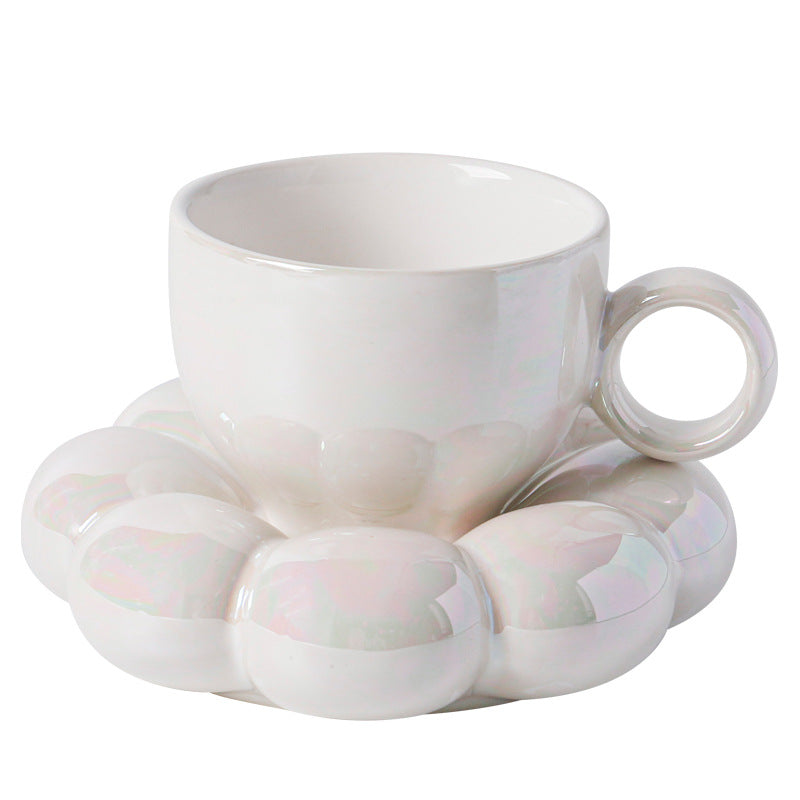 Country Style Flower Pattern Coffee Cup Set