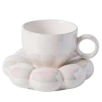 Country Style Flower Pattern Coffee Cup Set