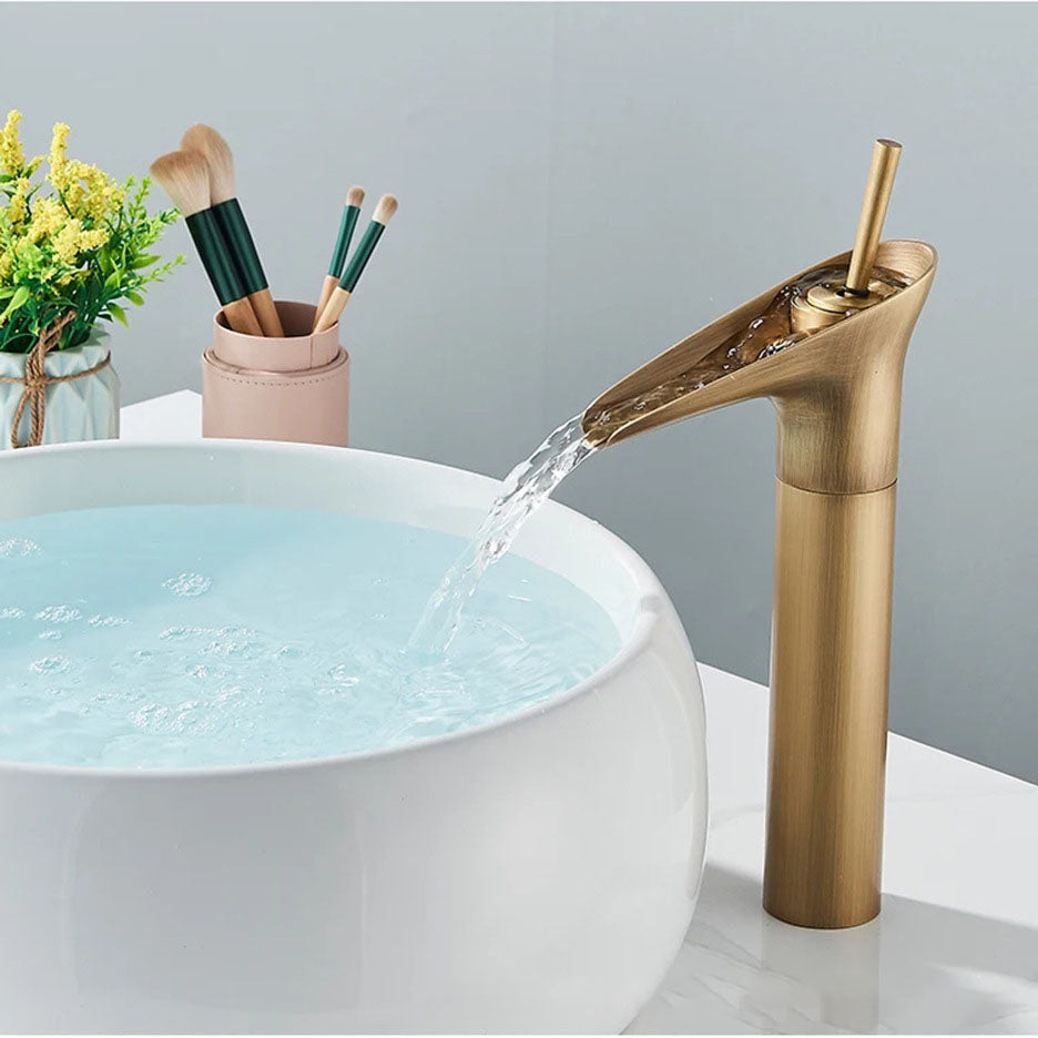 Rustic Brass Weather Resistant Outdoor Faucet