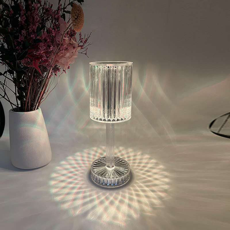 Warm LED Bedside Table Lamp Soft Night Light