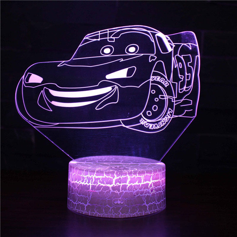 Cool 3D LED Night Lamp USB Desk Light