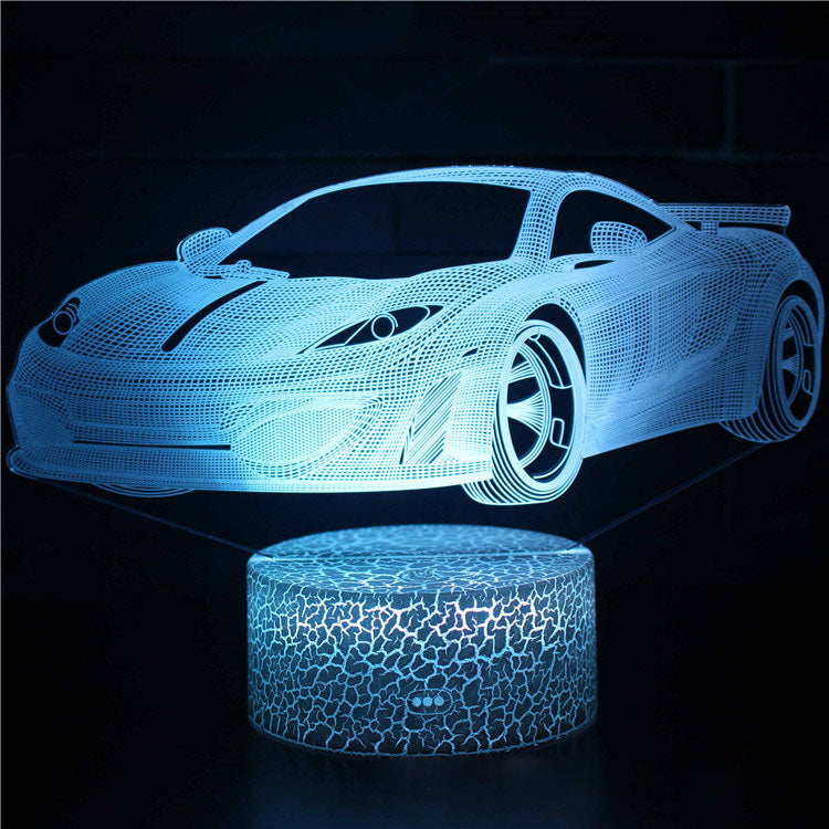 Cool 3D LED Night Lamp USB Desk Light