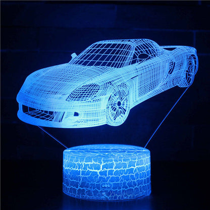 Cool 3D LED Night Lamp USB Desk Light