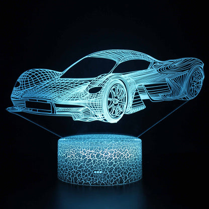 Cool 3D LED Night Lamp USB Desk Light