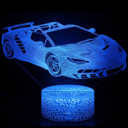 Cool 3D LED Night Lamp USB Desk Light
