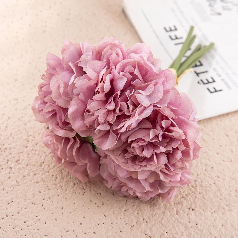 Beautiful Silk Peony Flower Centerpiece Decoration