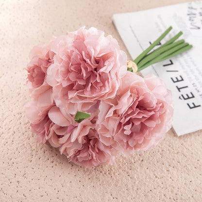 Beautiful Silk Peony Flower Centerpiece Decoration