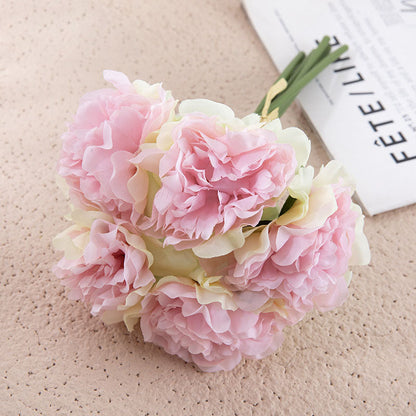 Beautiful Silk Peony Flower Centerpiece Decoration