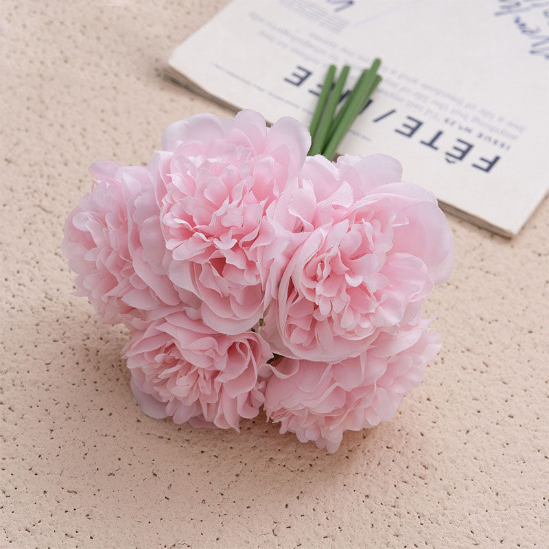 Beautiful Silk Peony Flower Centerpiece Decoration