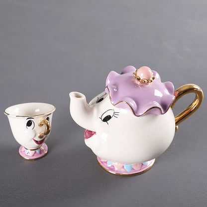 Enchanted Rose Gold Teapot Set