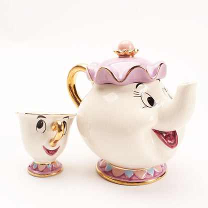 Enchanted Rose Gold Teapot Set