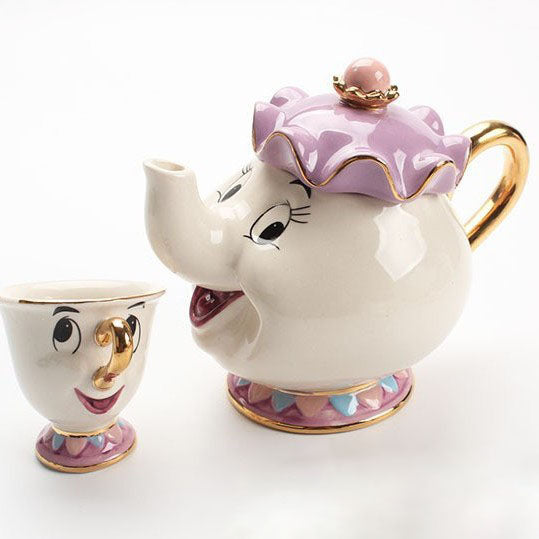 Luxurious Gold Ceramic Tea Pot Set