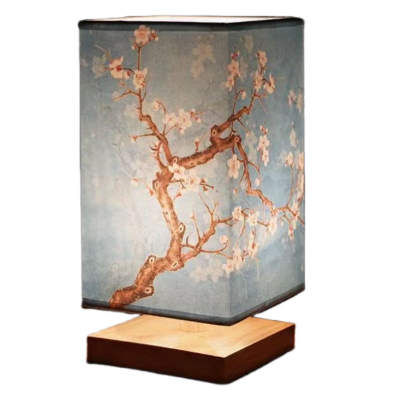 Traditional Wooden Desk Lamp for Bedroom