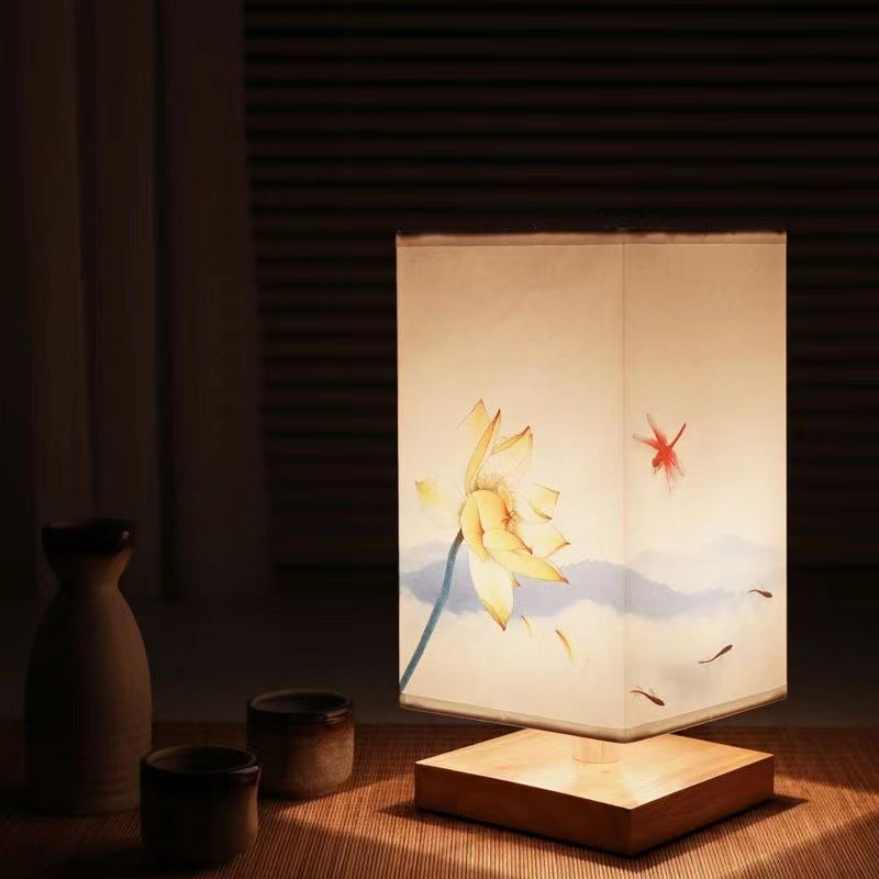 Classic Brown Wood Table Lamp
