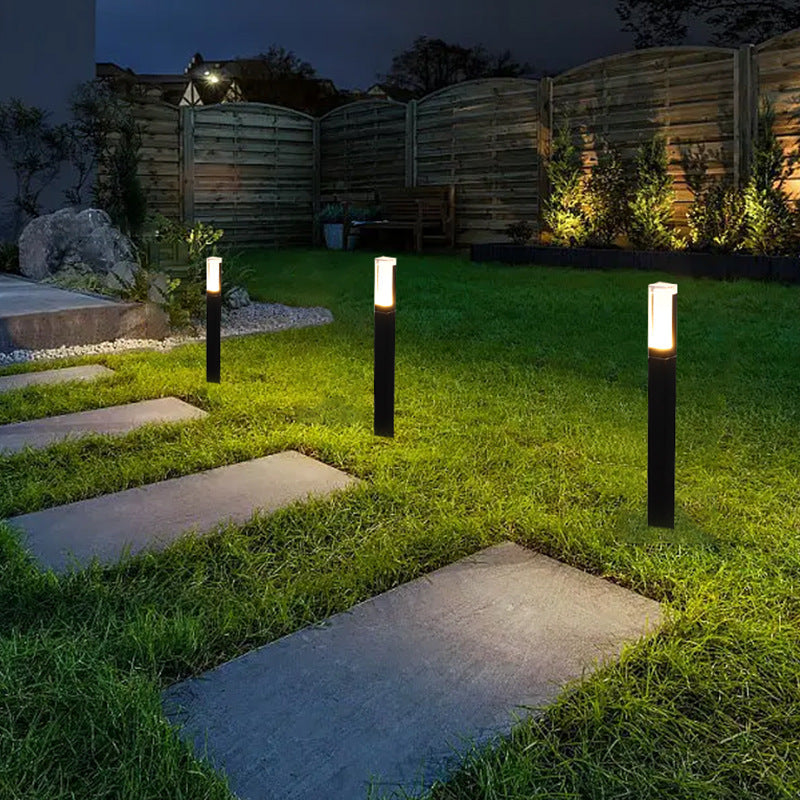 Solar Powered Yard Floor Lamp Waterproof Path Lighting - Luxicro