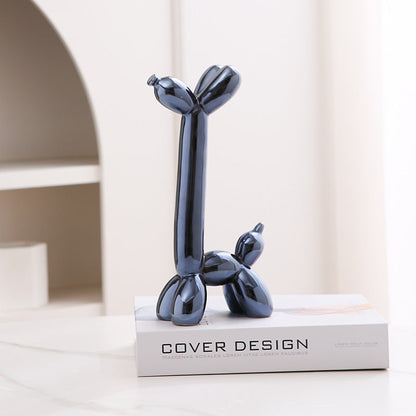 Fun Colorful Ceramic Dog Figurine Home Decor