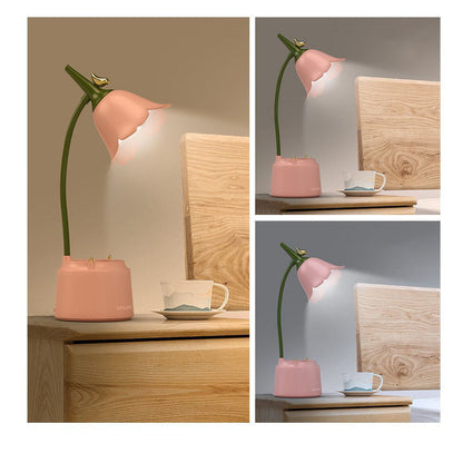 Compact LED Desk Lamp for Bedroom Reading