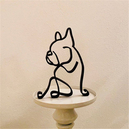 Classic Bronze Pet Figurine Decorative Accent