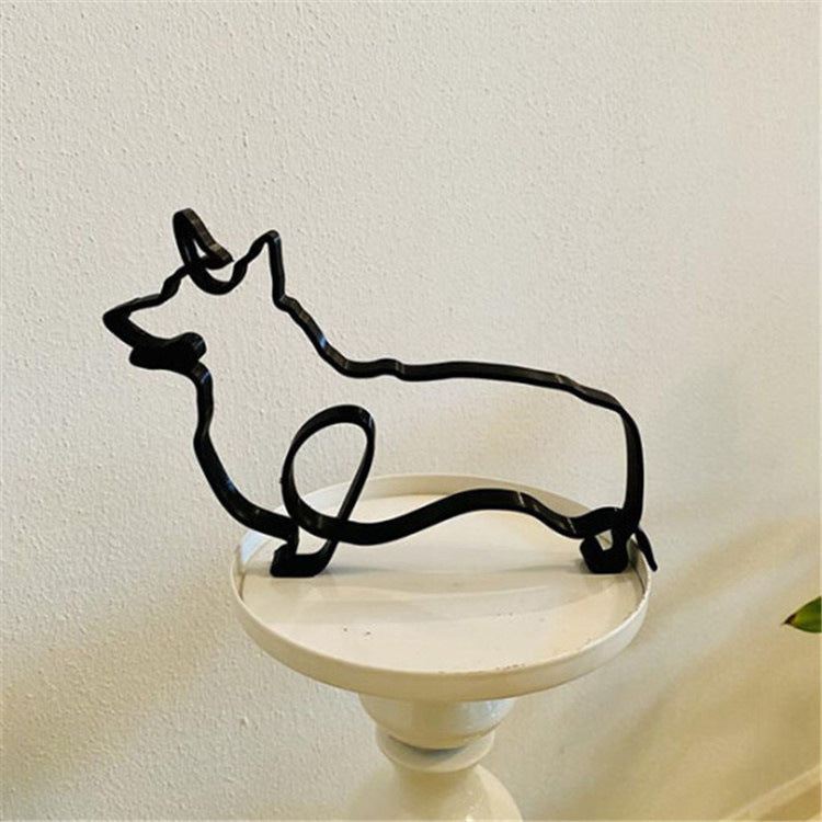 Classic Bronze Pet Figurine Decorative Accent