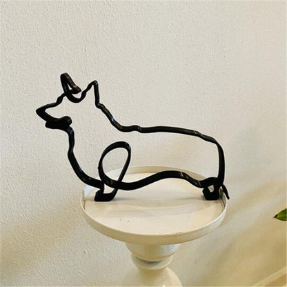 Classic Bronze Pet Figurine Decorative Accent