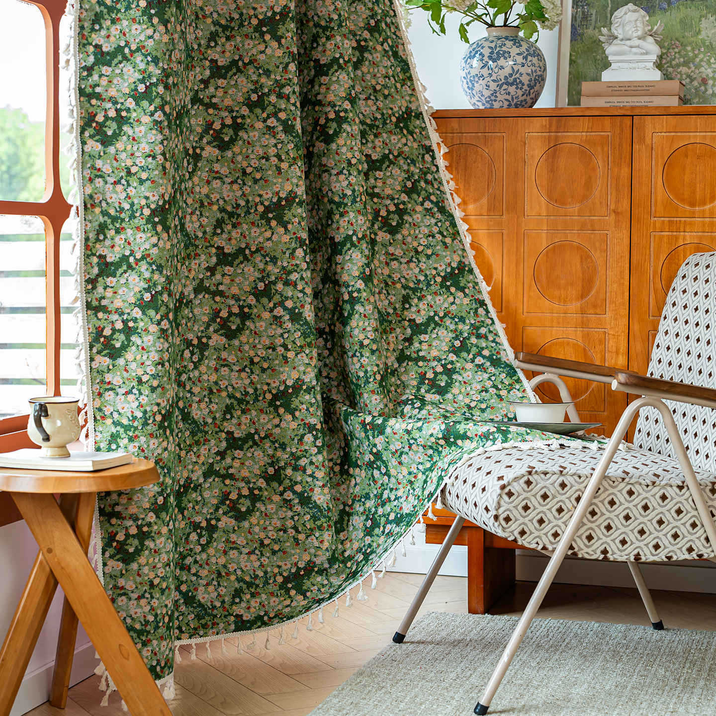 Country Chic Pre Made Window Curtains