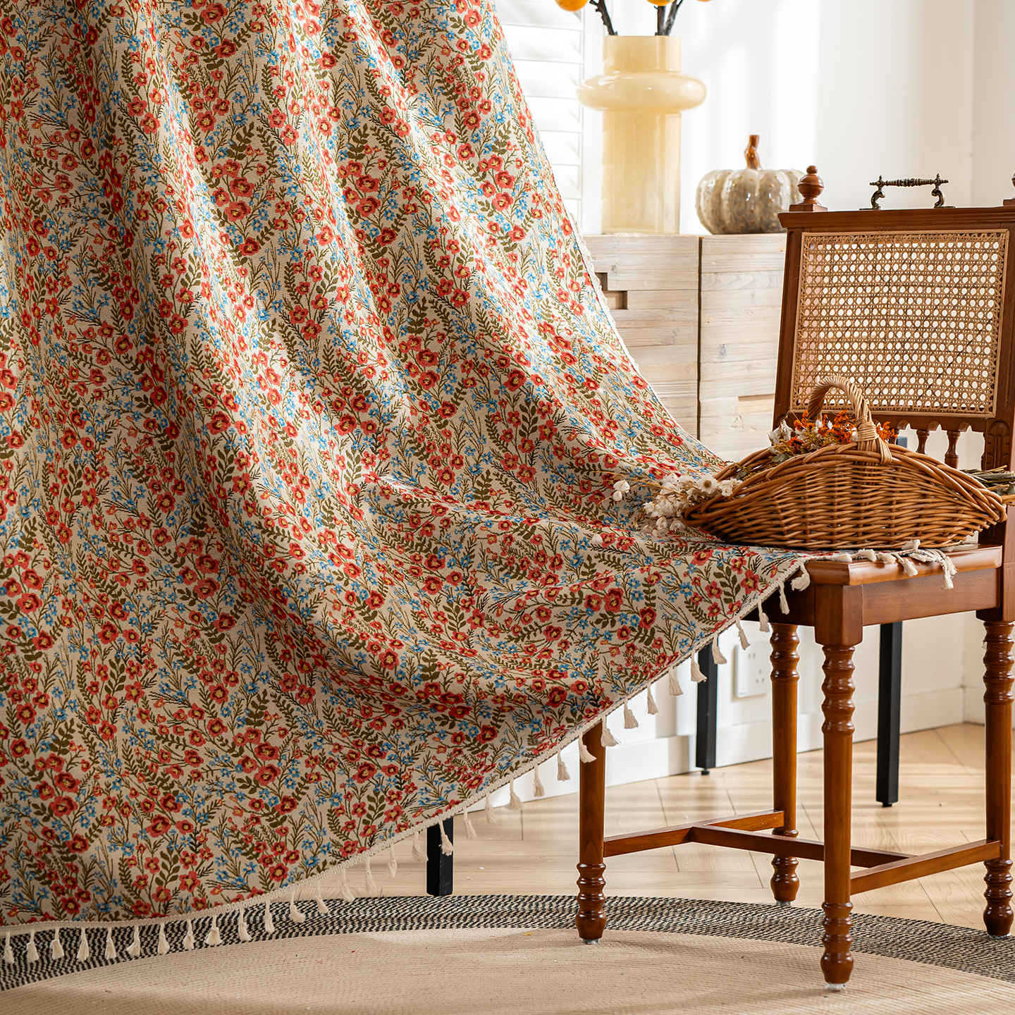 Country Chic Pre Made Window Curtains