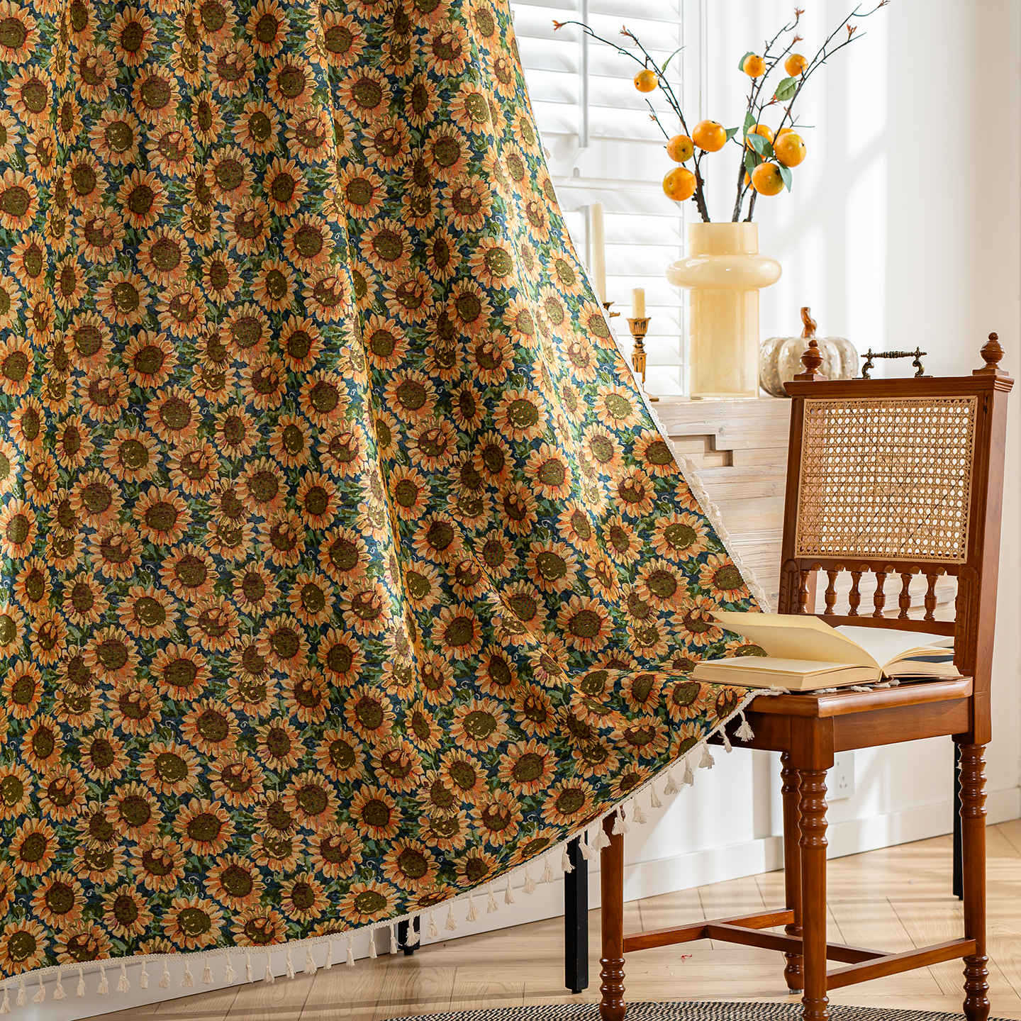 Country Chic Pre Made Window Curtains
