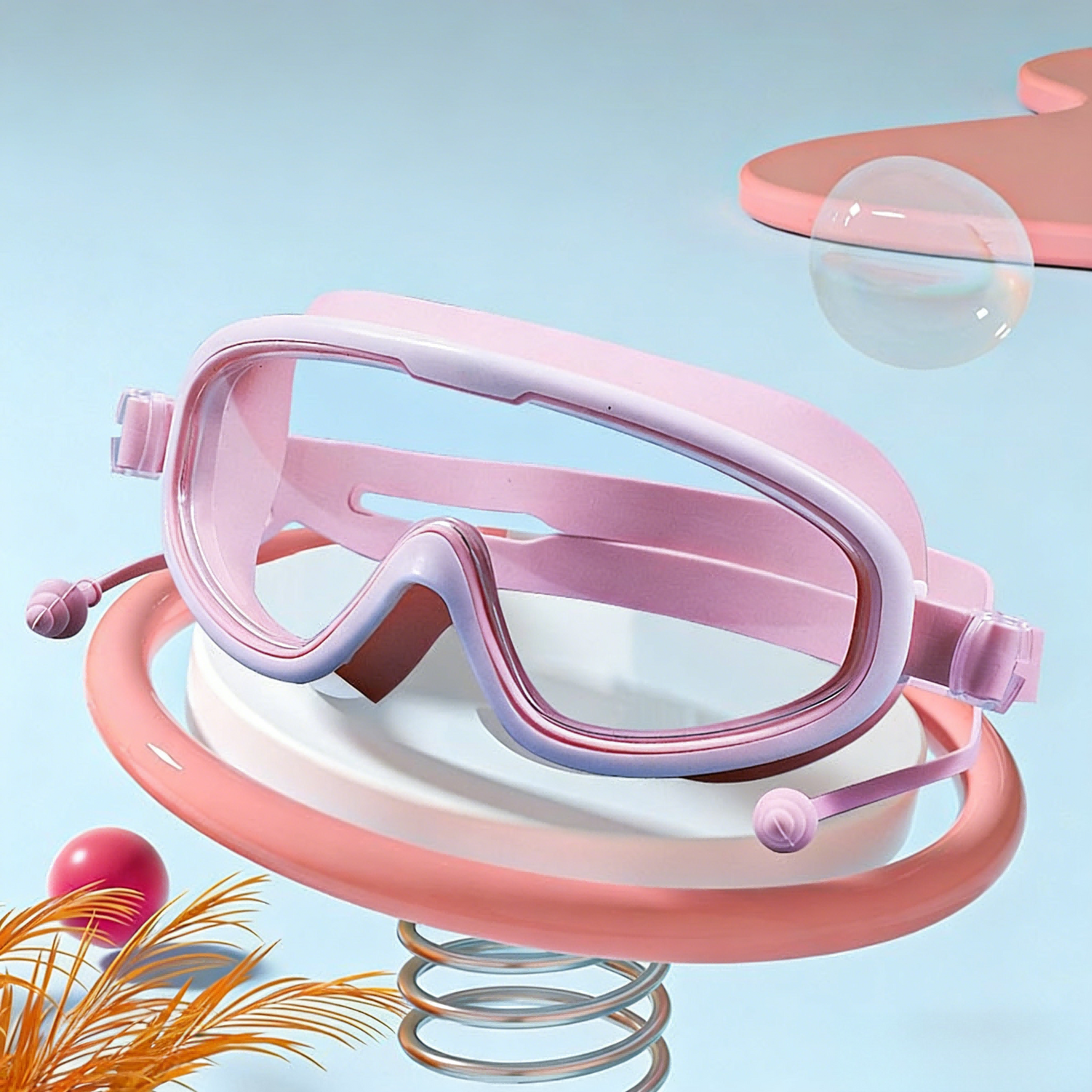 Clear Kids Swimming Goggles 2 Pack Anti Fog Diving Mask