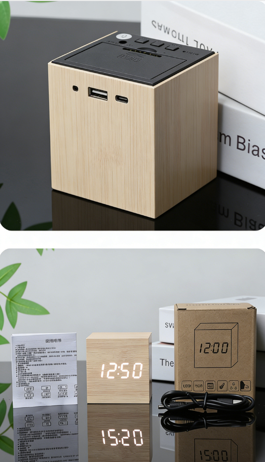 Digital Square Clock Thermometer