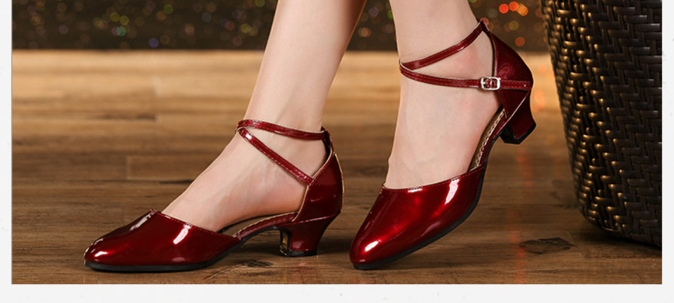 Comfortable Latin Dance Shoes Low Heel 3.5CM Practice Shoes