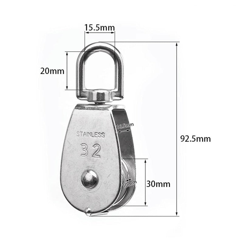 Heavy Duty Steel Swing Pulley Block