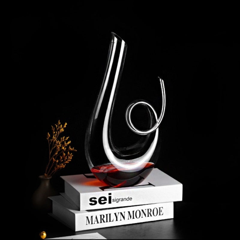 Luxurious Cut Glass Wine Carafe