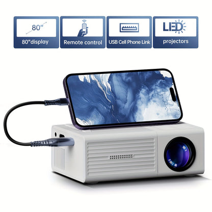 Bright Portable HD LED Projector 3000 Lumens - Luxicro