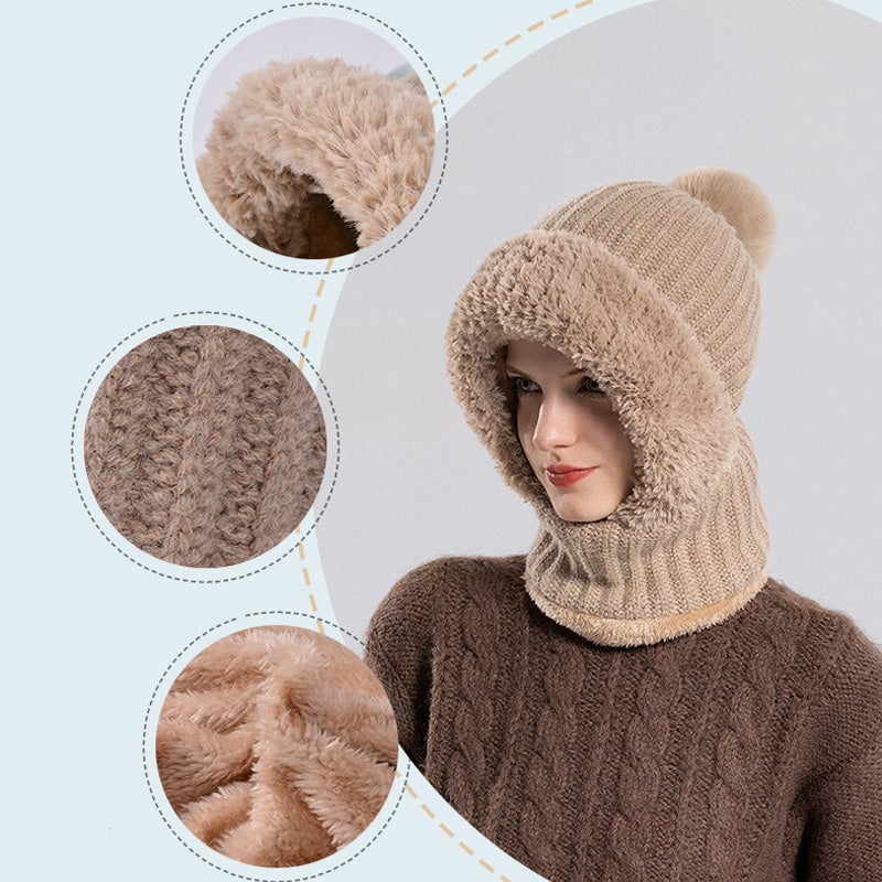 Warm Women's Cable Knit Winter Hat