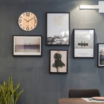 Contemporary 3D Wooden Wall Clock