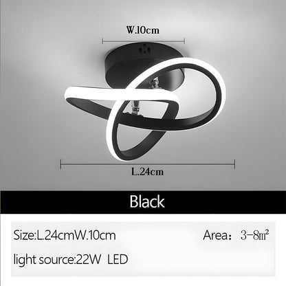 Modern LED Black Ceiling Lamp