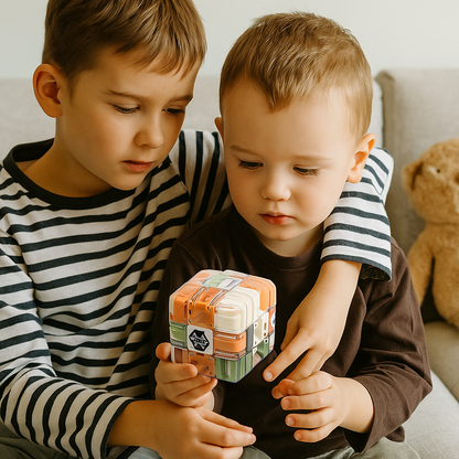 Challenging 3D Brain Teaser Puzzle Cube - Luxicro