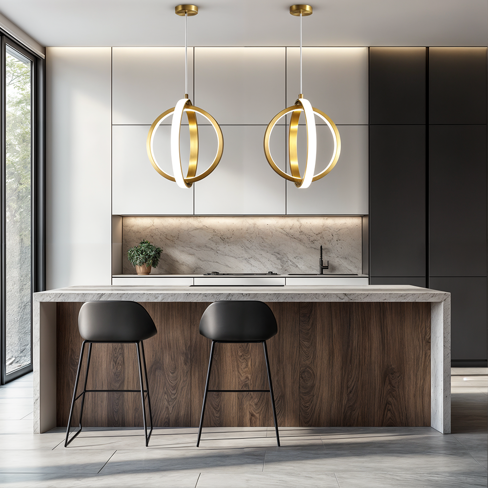 Small Metal Hanging Lamp | Contemporary Home Lighting - Luxicro