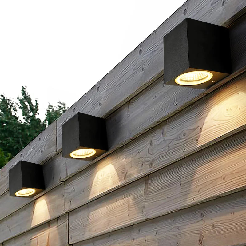 Modern Black Exterior LED Wall Lamp