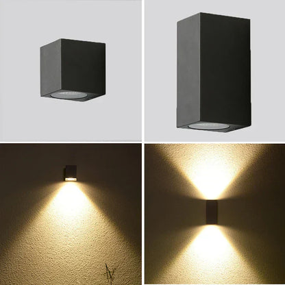 Modern Black Exterior LED Wall Lamp