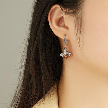 Colorful Bee Drop Earrings
