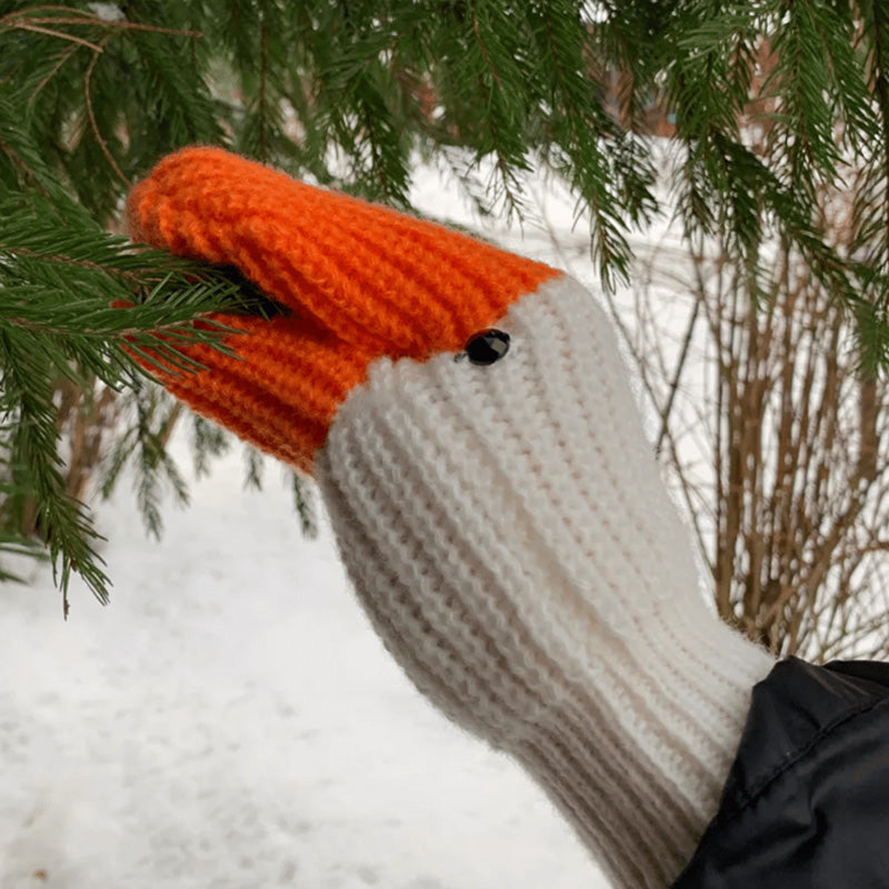 Fun Knit Bird Hand Warmers