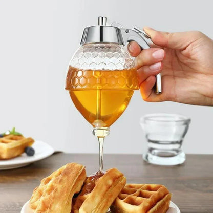 Easy Pour Honey Dispenser with No Drip Design