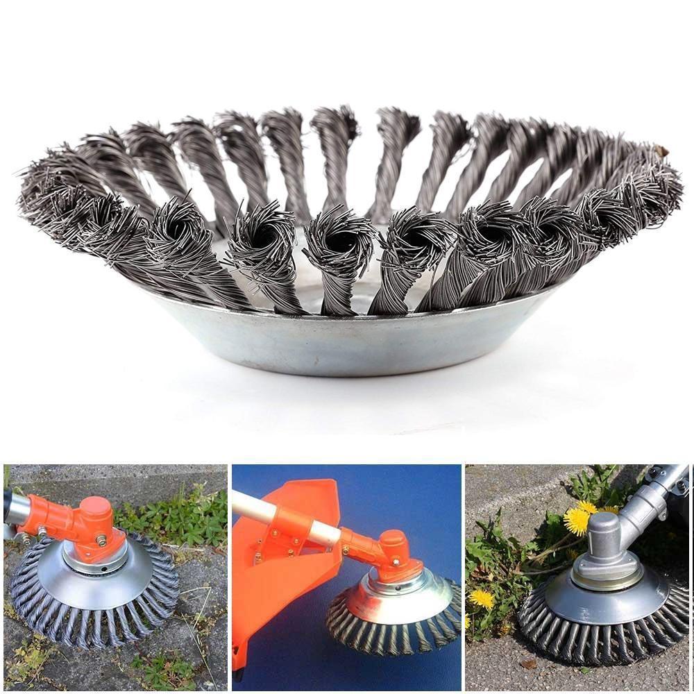 Heavy Duty Round Wire Weed Brush