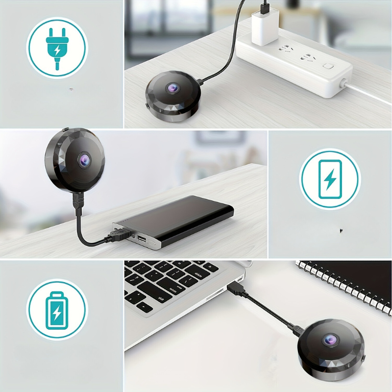 Compact WiFi Home Security Camera 1080P